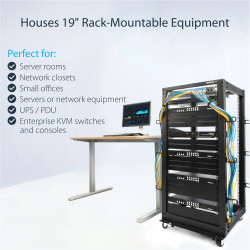 StarTech.com 25U Adjustable Depth 4 Post Server Rack