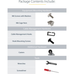 StarTech.com 25U Adjustable Depth 4 Post Server Rack