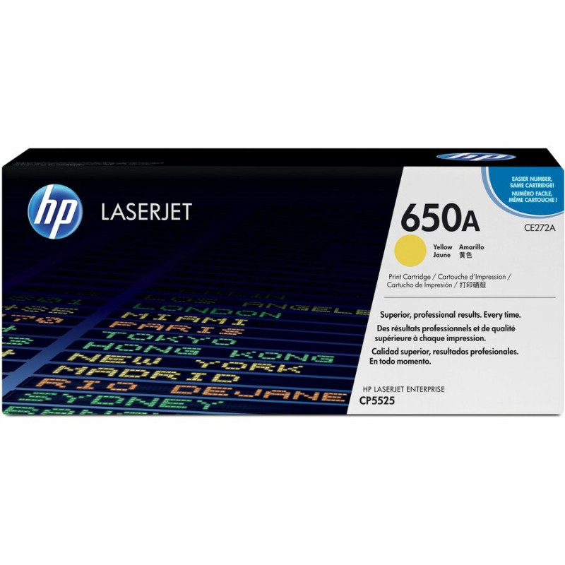 HP 650A YELLOW LJ TONER CART CE272A.