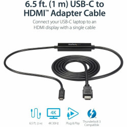 StarTech.com 1M USB-C TO HDMI ADAPTER CABLE - 4K 30HZ