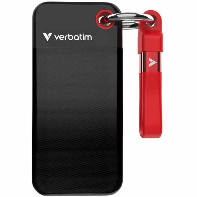VERBATIM 1TB POCKET SSD USB-C BLACK/RED