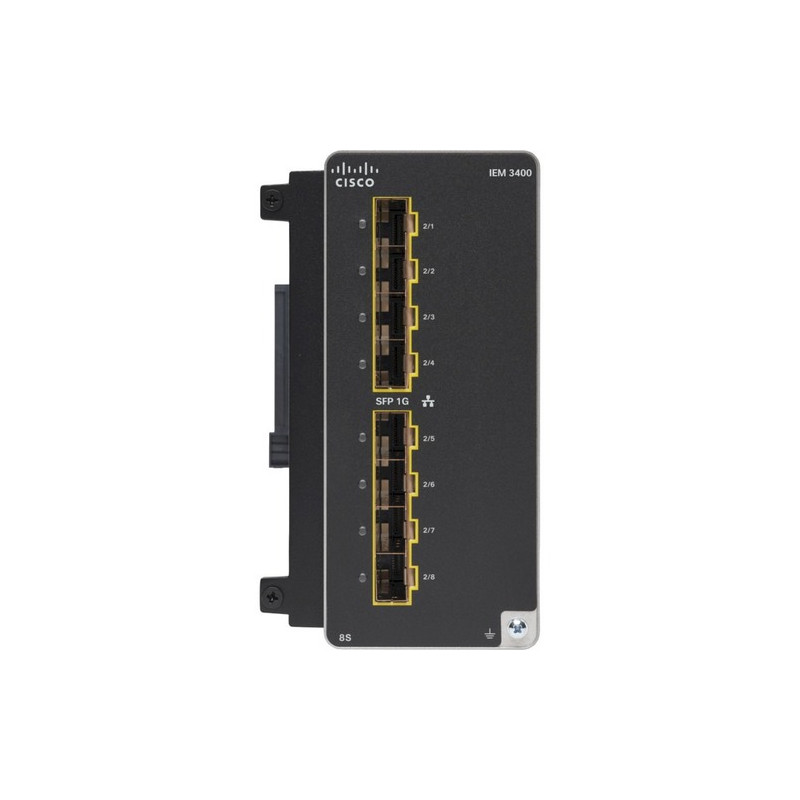 CISCO Cat IE3400 with 8 GE SFP ports Expansion