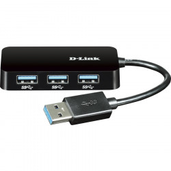 D-LINK 4-Port SuperSpeed USB 3.0 Portable Hub