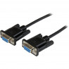 StarTech.com 1m Black DB9 RS232 Null Modem Cable FF