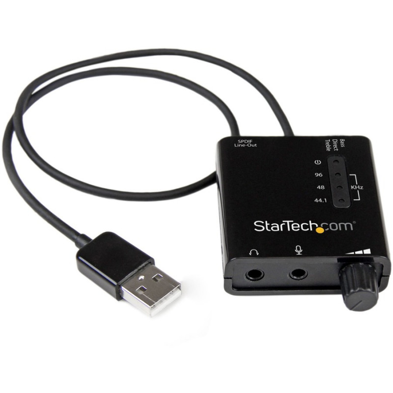 StarTech.com USB Sound Card Audio Adapter w/ SPDIF