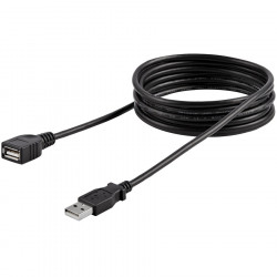 StarTech.com 6 ft Black USB Extension Cable A to A