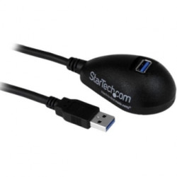 StarTech.com 5ft Black USB 3 Desktop Extension Cable