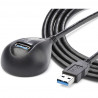 StarTech.com 5ft Black USB 3 Desktop Extension Cable