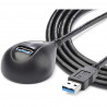 StarTech.com 5ft Black USB 3 Desktop Extension Cable