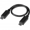 StarTech.com 8in Micro USB to Micro USB OTG Cable M/M