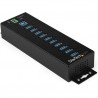 StarTech.com USB 3.0 Hub - 10pt Indst. w/ Pwr Adtpr