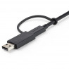 StarTech.com 1m Hybrid USB-C Cable w/ USB-A Adapter