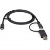 StarTech.com 1m Hybrid USB-C Cable w/ USB-A Adapter