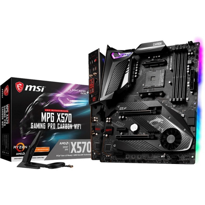 MSI X570 GAMING PRO CARBON WI-FI AMD ATX MB