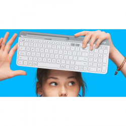 LOGITECH K580 SLIM WIRELESS KBOARD-OFF WHITE