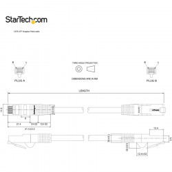 StarTech.com 0.5m Gray Snagless UTP Cat6 Patch Cable