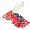 StarTech.com SATA PCIe Card 2 Ports 6Gbps Non-RAID