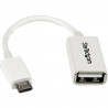 StarTech.com 5in White Micro USB to USB OTG Adapter
