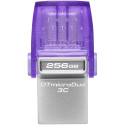 KINGSTON 256GB DT MICRODUO 3C 200MB/s DUAL USB-A