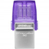 KINGSTON 256GB DT MICRODUO 3C 200MB/s DUAL USB-A