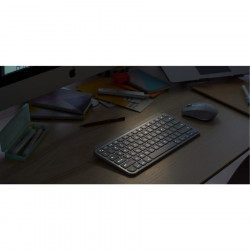 LOGITECH MX KEYS MINI WIRELESS KEYBOARD PALE GREY