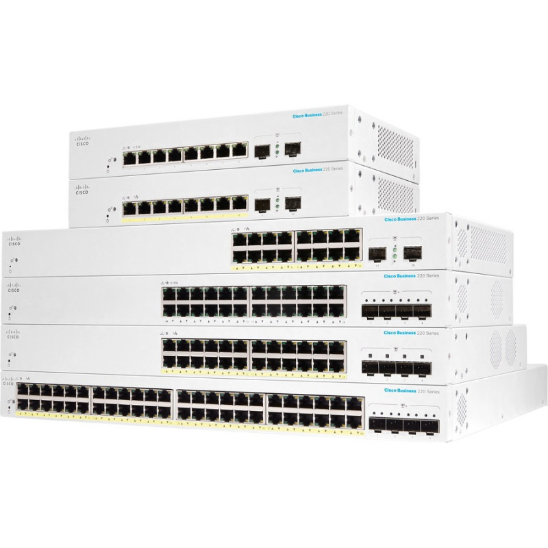 CISCO CBS220 SMART 48-PORT GE FULL POE 4X10G S