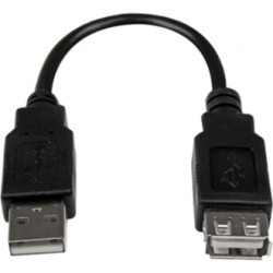 StarTech.com 6in USB 2.0 Ext Adapter Cable A to A M/F