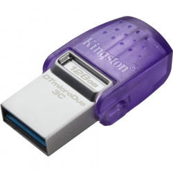 KINGSTON 128GB DT MICRODUO 3C 200MB/s DUAL USB-A