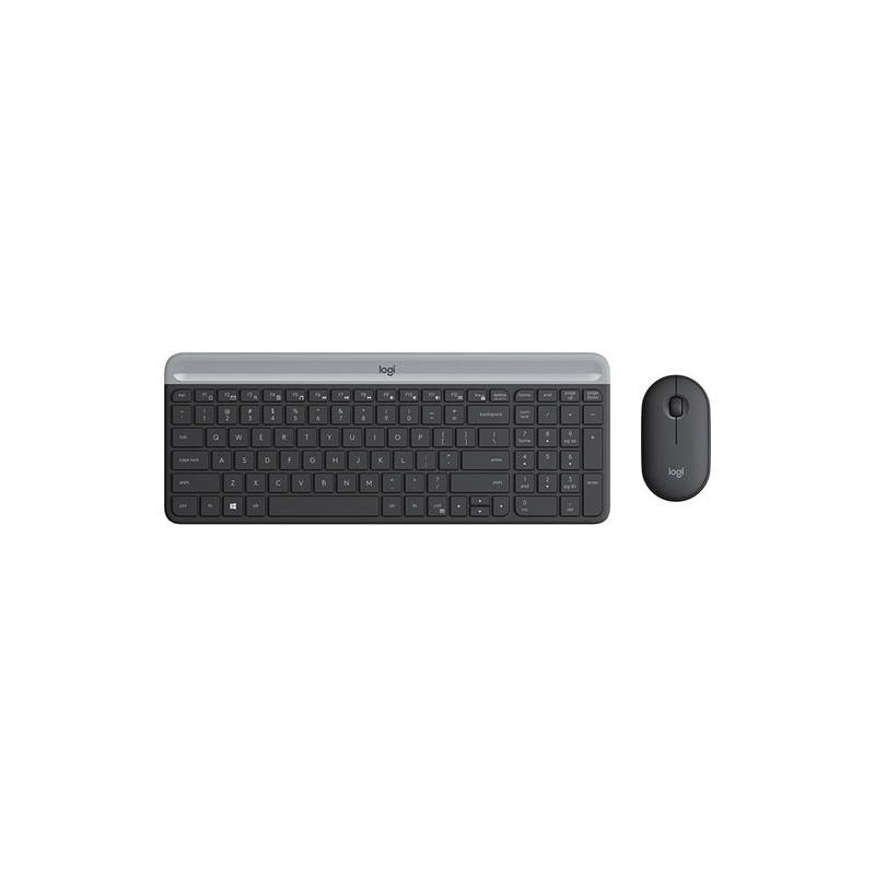 LOGITECH MK470 SLIM WIRELESS COMBO - BLACK