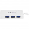 StarTech.com Portable 4 Port Mini USB 3.0 Hub - White