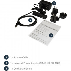 StarTech.com USB C SATA Adapter for 2.5/3.5in SSD/HDD