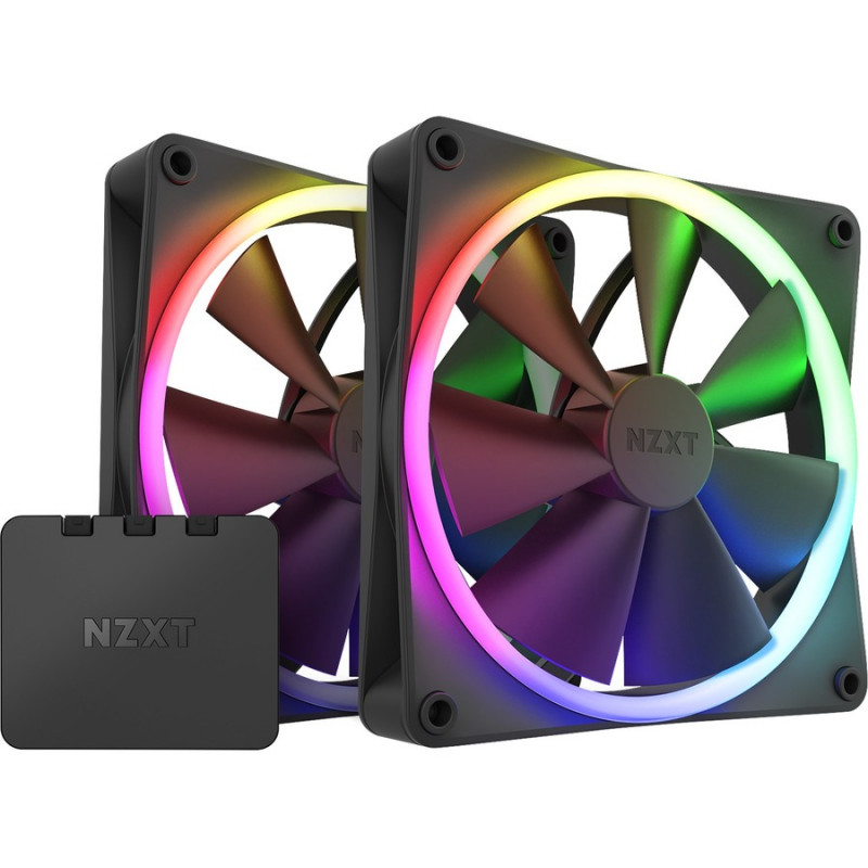 NZXT F140RGB - 140MM RGB FANS - TWIN BLACK