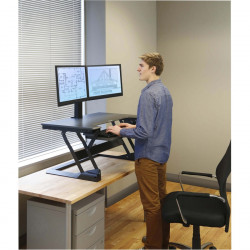 ERGOTRON WORKFIT TL BLACK SIT STAND TABLETOP