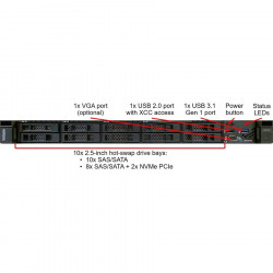 LENOVO ThinkSystem SR250 1xIntel Xeon E-2246G