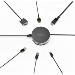 StarTech.com USB C Multiport Adapter - HDMI/DP/VGA