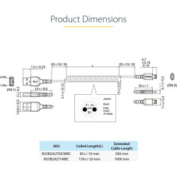 StarTech.com USB to Lightning Cable - 50cm (20in) Coi