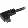 StarTech.com 2m 6 ft Right Angle Micro-USB Cable