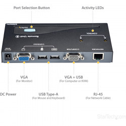 StarTech.com USB VGA KVM EXTENDER CAT5/6 UTP