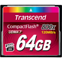 TRANSCEND 64GB CF Card (800X)