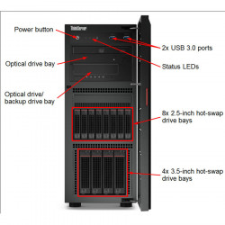 LENOVO TS460 E3-1220V6 16GB 4X3.5IN HS RAID 450