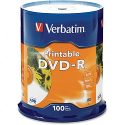 VERBATIM DVD-R 100pk InkJet...