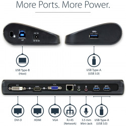 StarTech.com Universal Dual Video USB 3.0 Laptop Dock