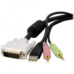 StarTech.com 4-in-1 USB DVI KVM Switch Cable w/ Audio