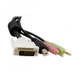 StarTech.com 4-in-1 USB DVI KVM Switch Cable w/ Audio