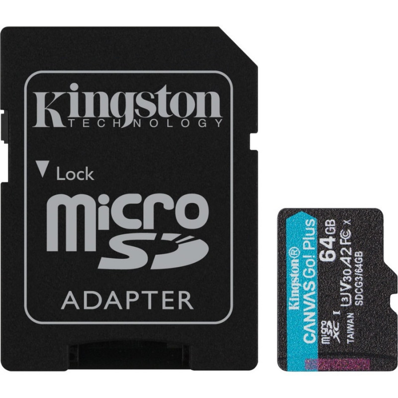 KINGSTON 64GB MSDXC CANVAS GO PLUS 170R