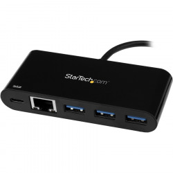 StarTech.com USB-C to GbE Adapter w/ 3-Port USB Hub