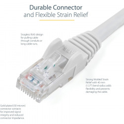 StarTech.com 2m White Snagless UTP Cat6 Patch Cable