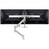 ATDEC DUAL RAIL DESK MOUNT SILVER
