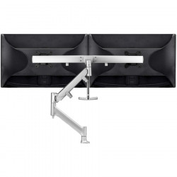 ATDEC DUAL RAIL DESK MOUNT SILVER