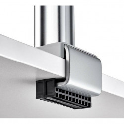 ATDEC DUAL RAIL DESK MOUNT SILVER